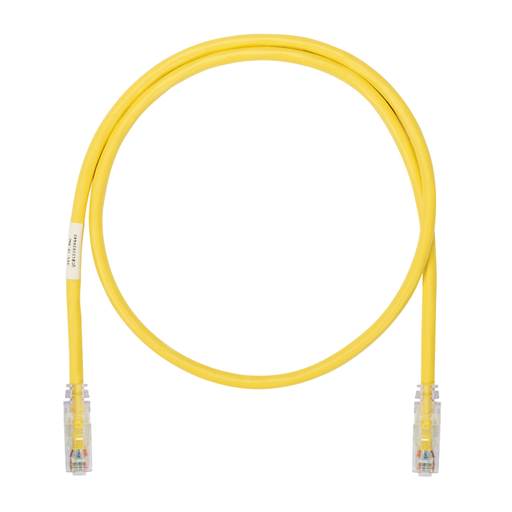 Product image for Panduit UTP6ASD10YL Copper Patch Cord, Cat 6A, SD, 10ft, YL