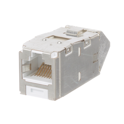 Mini-Com® STP RJ45 Cat 6 Up/Down TG Jack Module, White