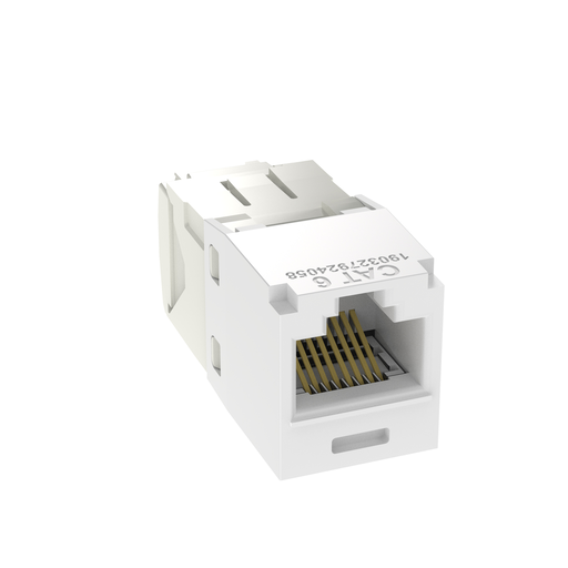 Mini-Com® UTP RJ45 Cat 6 TG Jack Module, White