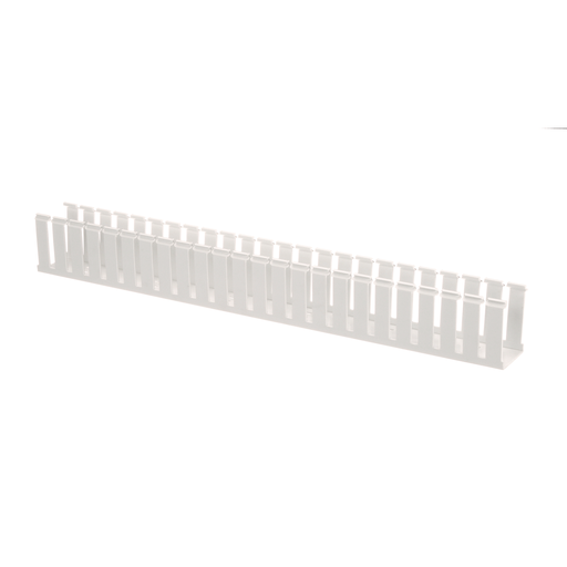 Duct, 3.12"x6'x2.25", Wide Slot Wall, Lead-free PVC, White