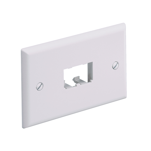 Mini-Com®, Horizontal, Faceplate, 2 port,Off White
