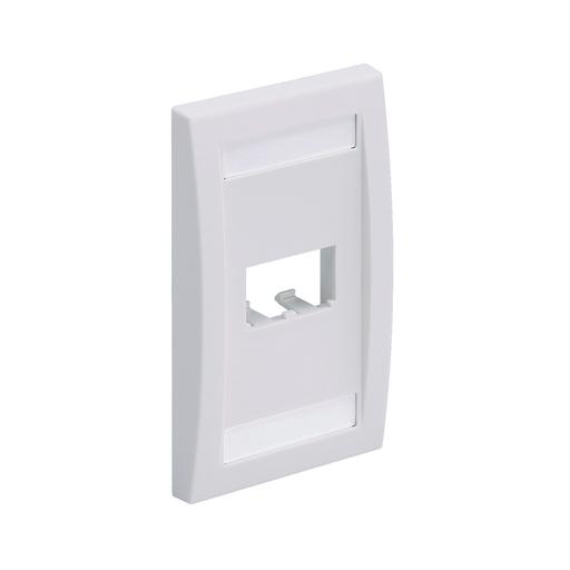 Mini-Com® Faceplate, 2 Port, White