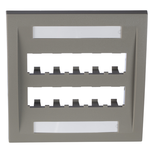 Mini-Com®, Executive, Faceplate, 10 port, International Gray