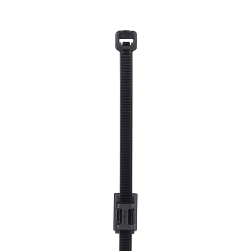 CMEB12-2S-C300 EdgeClip/Tie(top), Black, High Heat/UV PA6.6, .028-.118"