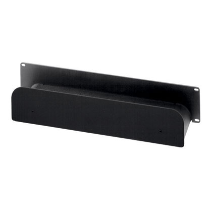 Upper Cable Routing Trough, 2 RU, Black, 4.5 in. Depth