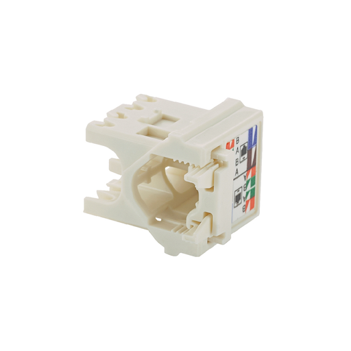 Mini-Com® UTP Cat 6 Right Angle TG Wirecap, Off White