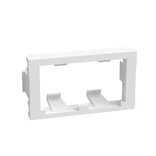 Mini-Com®, Modular Insert, Flat, 1/3 size, 2 port, White