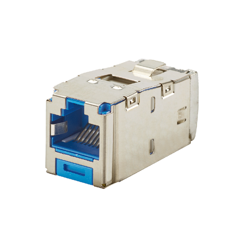 Mini-Com® STP RJ45 Cat 6A TG Jack Module, Blue