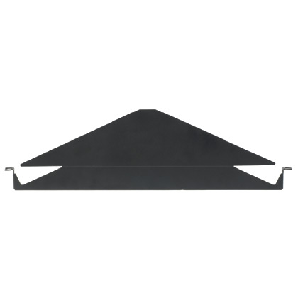 Transitional cover for angled patch panel, black