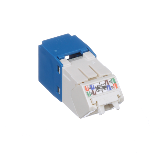 Mini-Com® UTP RJ45 Cat 6 Up/Down TG Jack Module, Blue