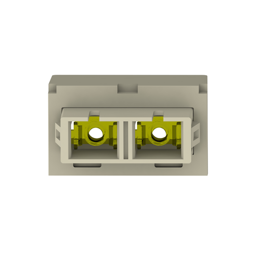 Mini-Com® Electric Ivory SC Duplex, Electric Ivory Mod