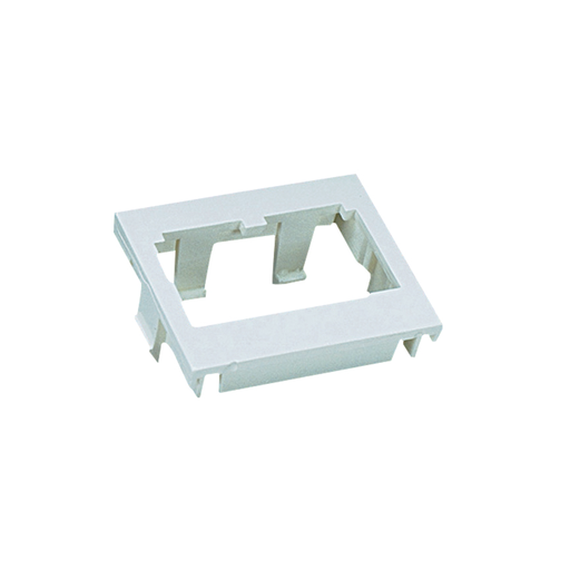 Mini-Com®, Modular Insert, Flat, 1/2 size, 2 port, Off White