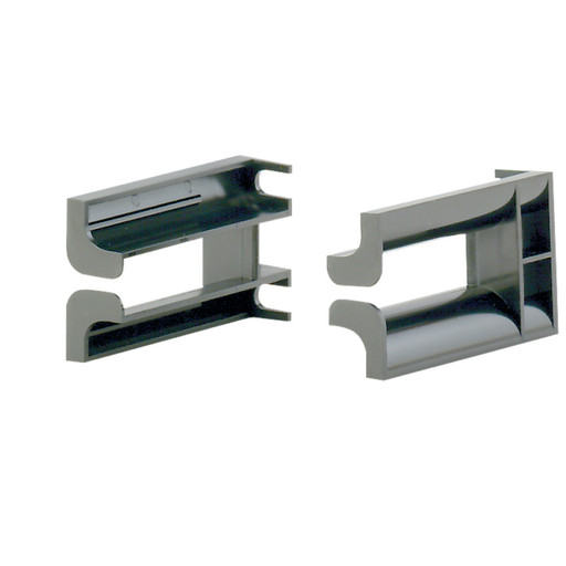 Bend Radius Control Clip, 1 RU, Black, 3 in. Depth