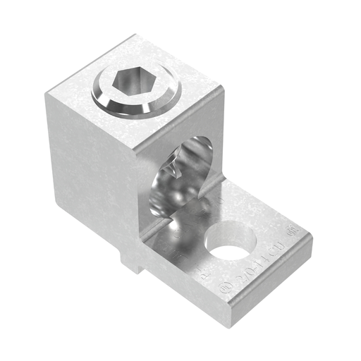 Pan-Lug™ CLMAR2/0-14-Q Mech. Lug, Anti-Rotational, Tin Plt Copper, PK25