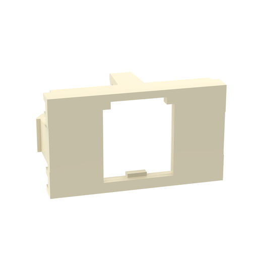 Mini-Com®, Modular Insert, Flat, 1/3 size, 1 port, Electric Ivory