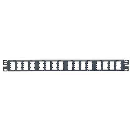 Mini-Com®, Flat,Unshielded, Patch Panel, 32 Port, 1 RU, Black
