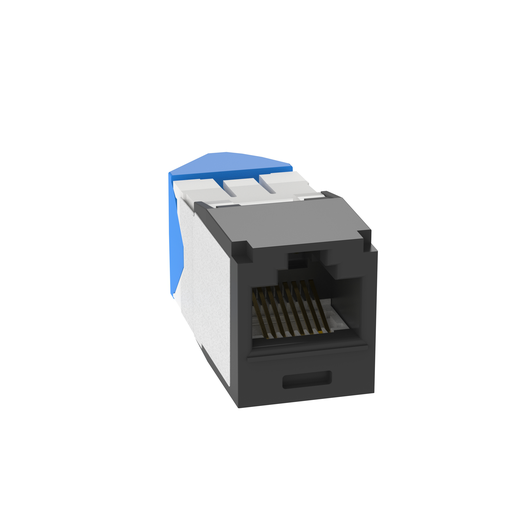 Mini-Com® UTP RJ45 Cat 6A Left/Right TG Jack Module, Black