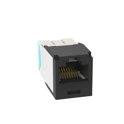 Mini-Com® UTP RJ45 Cat 6A TG Jack Module, Black