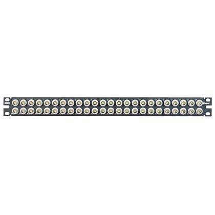 Pan-Net® Patch Panel, 48 Port, 750 Ohm BNC Connectors, Black