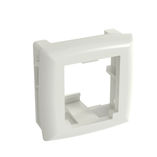 Mini-Com® Adapter, 1 Port, Off White