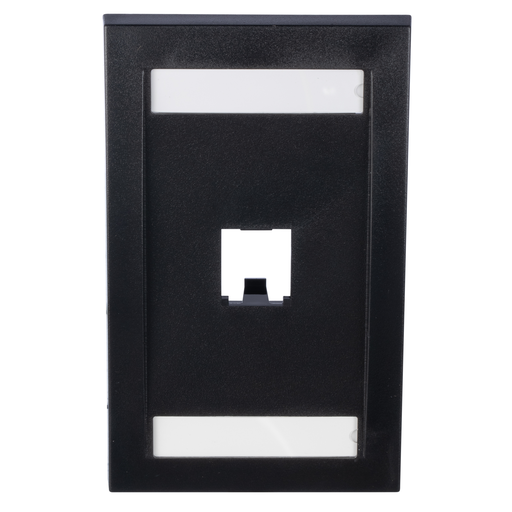 Mini-Com®, Executive, Faceplate, 1 port, Black