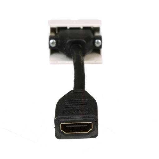Pan-Net® HDMI 2.0 Coupler Module with Pigtail, Off White