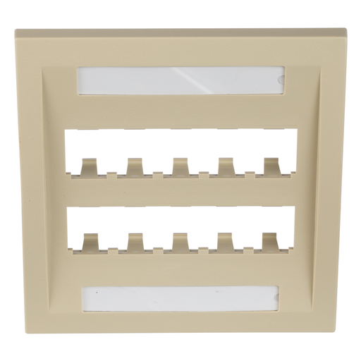 Mini-Com®, Executive, Faceplate, 10 port, Electric Ivory