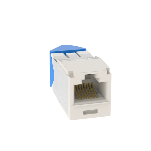 Mini-Com® UTP RJ45 Cat 6A Left/Right TG Jack Module, White