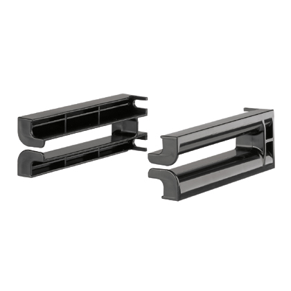 Bend Radius Control Clip, 1 RU, Black, 5 in. Depth