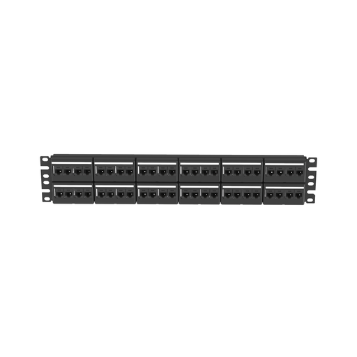 Patch Panel Kit, Cat 6 UTP, 48 port, 2 RU, BL