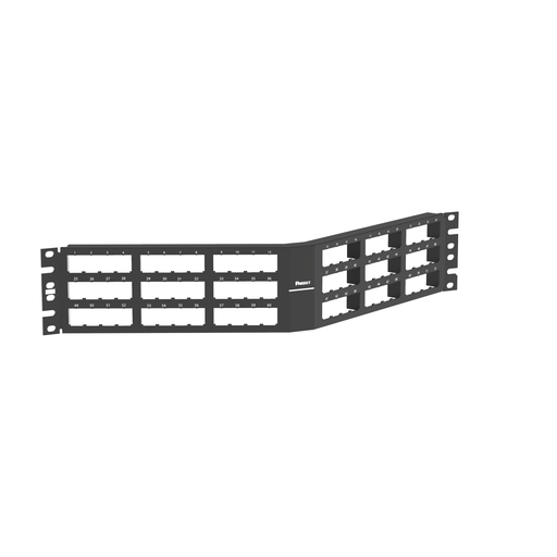Mini-Com® Ang Flush Patch Panel, 72 Port, 3 RU, BL