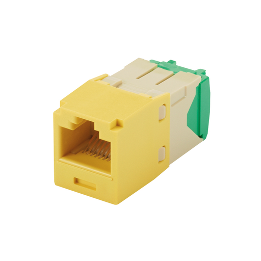 Mini-Com® UTP RJ45 Cat 6 28/30 AWG TG Jack Module, Yellow