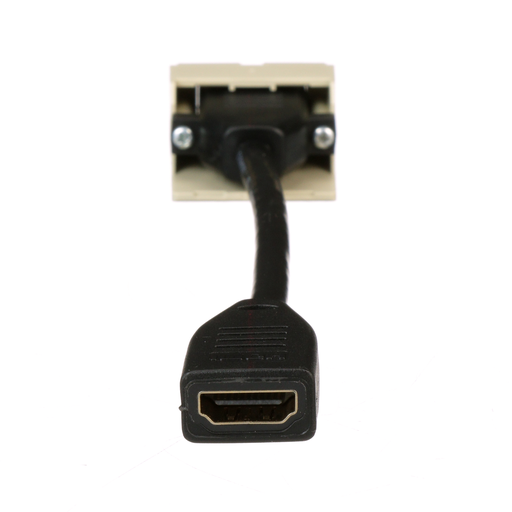 Pan-Net® HDMI 2.0 Coupler Module with Pigtail, Electric Ivory