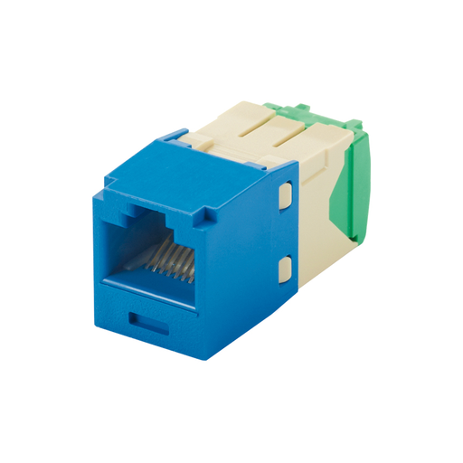 Mini-Com® UTP RJ45 Cat 6 28/30 AWG TG Jack Module, Blue