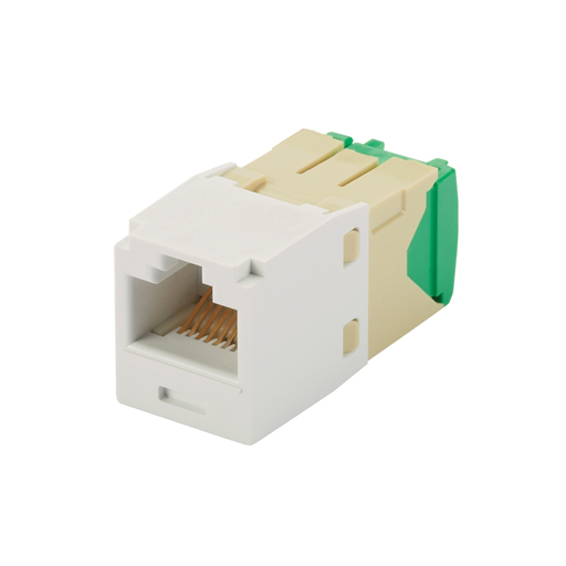 Mini-Com® UTP RJ45 Cat 6 28/30 AWG TG Jack Module, Arctic White