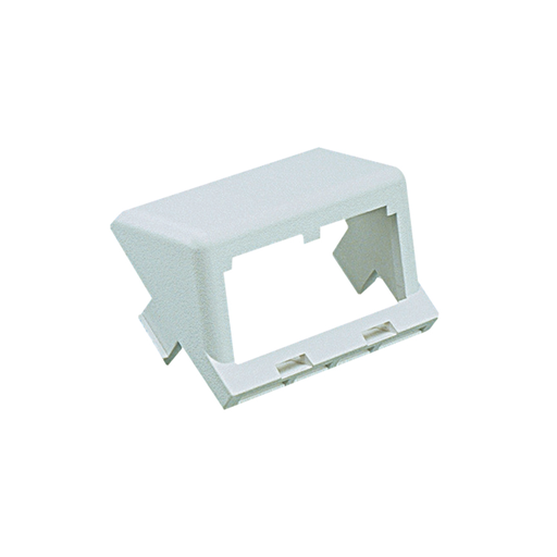 Mini-Com®, Modular Insert, Sloped, 1/2 size, 2 port, Off White