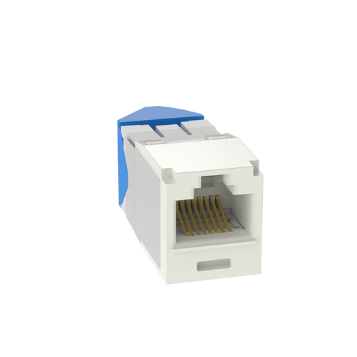 Mini-Com® UTP RJ45 Cat 6A Left/Right TG Jack Module, Off White