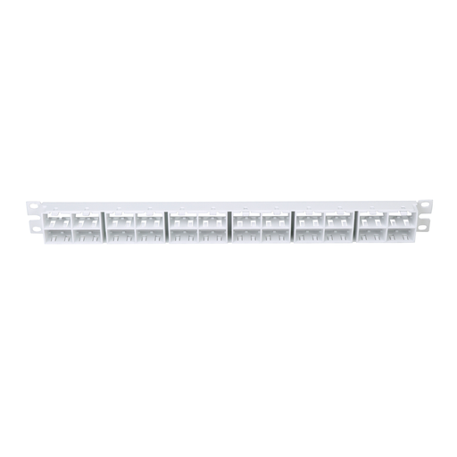 Mini-Com®, Flat,Unshielded, Patch Panel, 48 Port, 1 RU, White