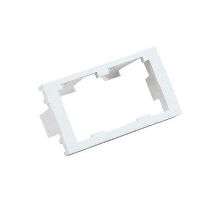 Mini-Com®, Modular Insert, Flat, 1/3 size, 2 port, Off White