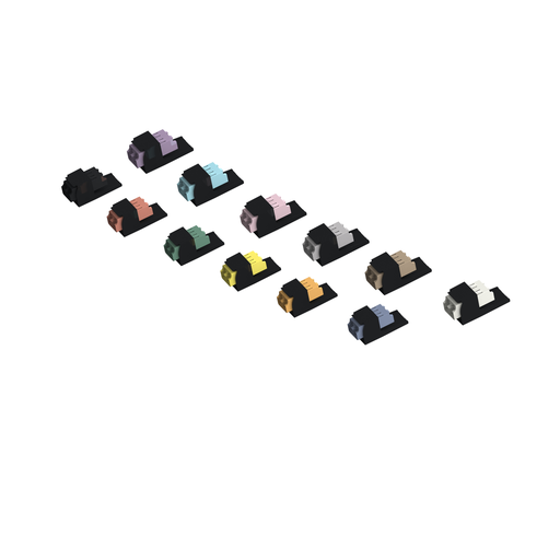 Mini-Com® Keyed A-Black LC Duplex, Black Module