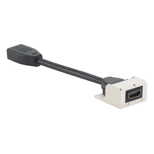 Pan-Net® HDMI 2.0 Coupler Module with Pigtail, White