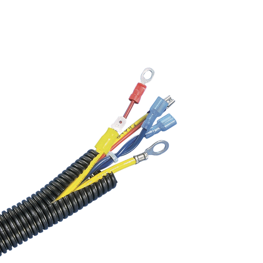 Corr. Loom Tubing Slit, .75" (19.05mm) x 100', Black,PK1