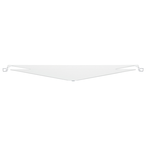 Transitional cover for angled patch panel, white