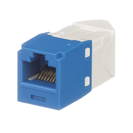 Mini-Com® UTP RJ45 Cat 6 Left/Right TG Jack Module, Blue