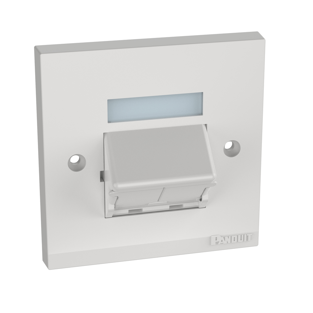 Product image for Panduit CFPUKS2SAWY Faceplate Frame, 2 Port, Arctic White