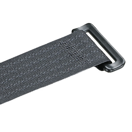 Product image for Panduit UCT5S-X0 Hook & Loop Cinch Tie, 19.0"L (458mm), .85"W (21.6mm), Black