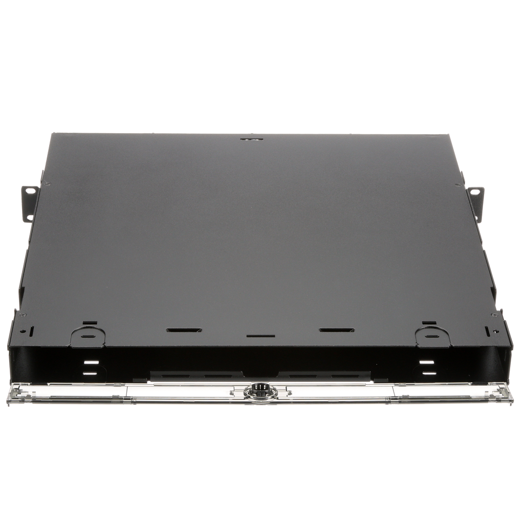 Mayer-DDS-Opticom® Rack Mount Enclosure, Black, 1 RU, 4 FAP/Cassette Slots-3
