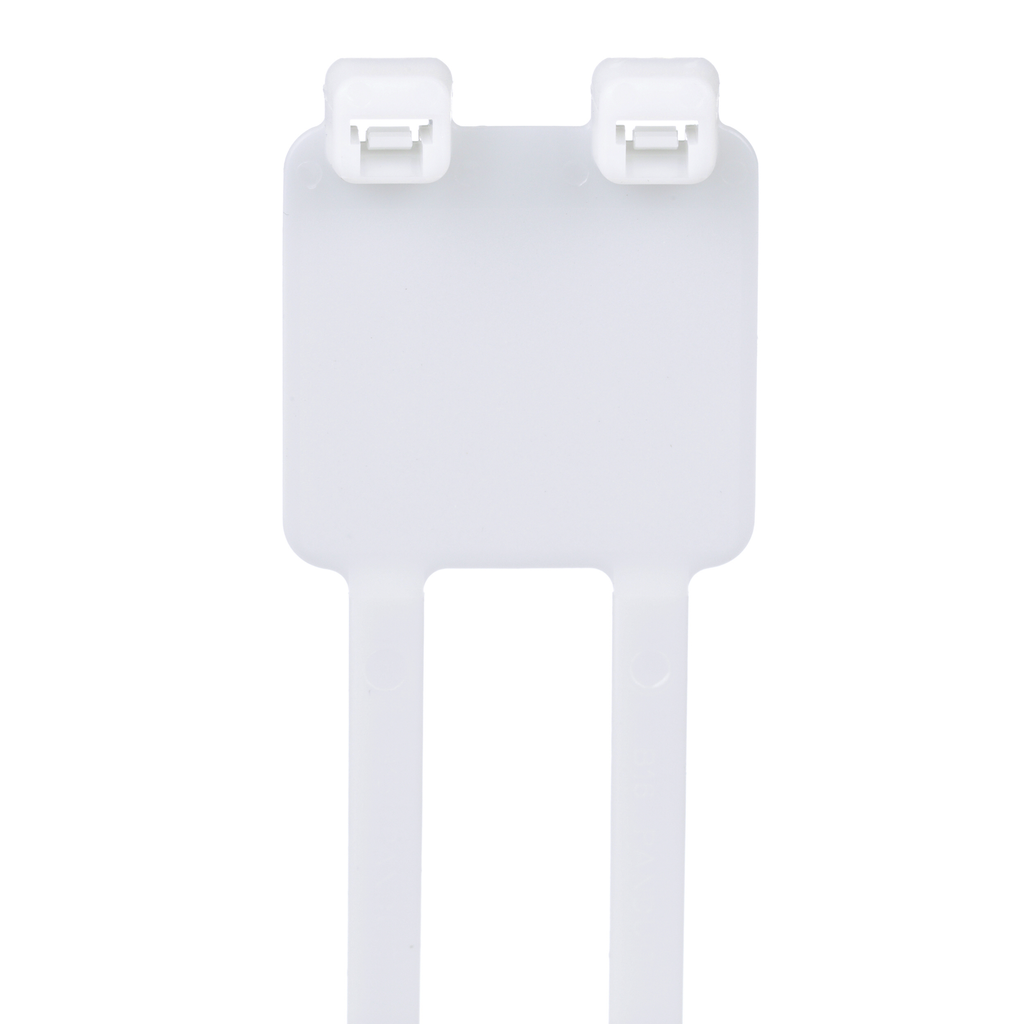 Product image for Panduit PL2M2S-D10 Pan-Ty® PL2M2S-D10 Marker Cable Tie, White, PA6.6, 7.4"L, 50lb, PK500
