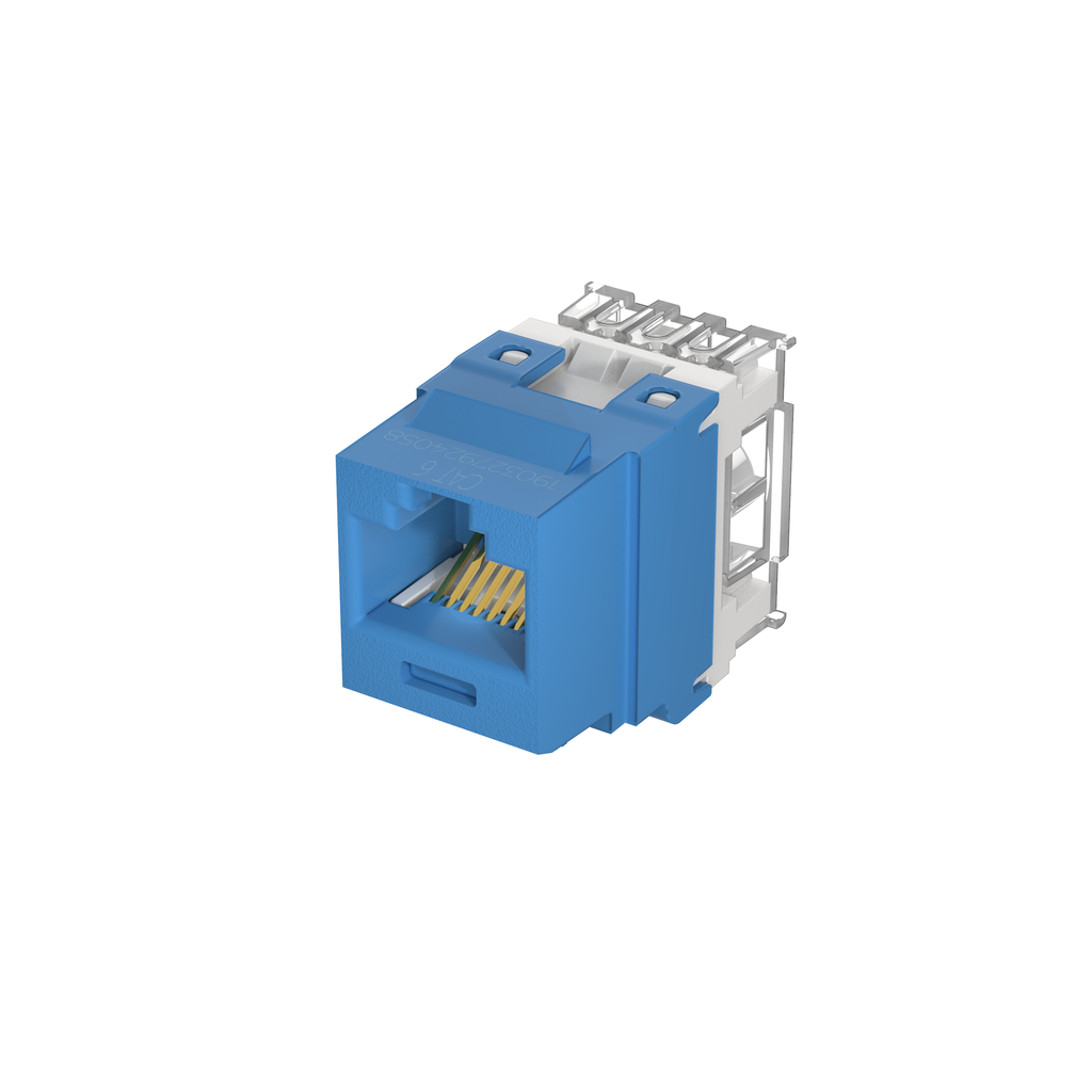 Mayer-DDS-UTP RJ45 Cat 6 Punchdown Keystone Jack Module, BU-1