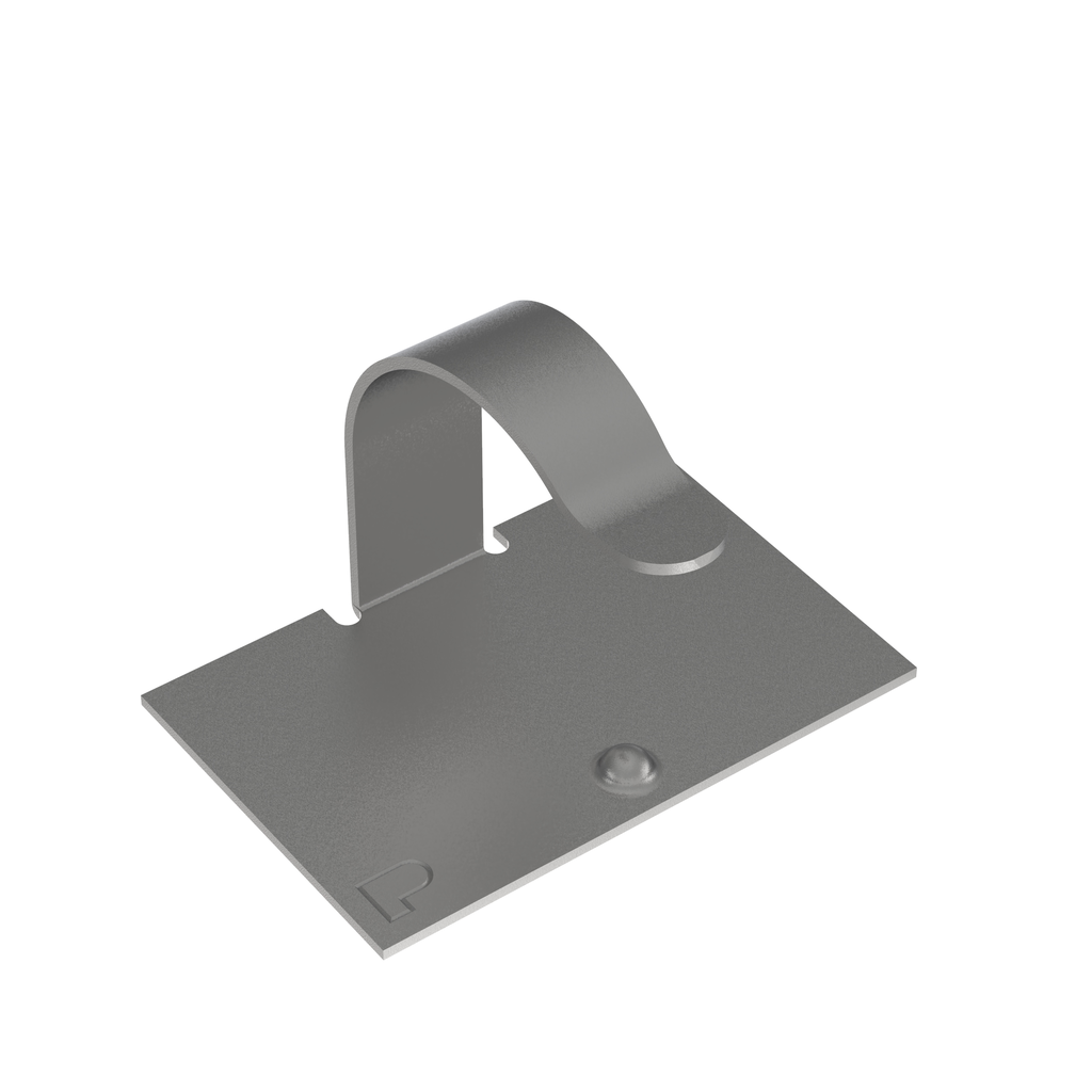 Product image for Panduit MACC25-A-C Cord Clip, Metal Adh., .25" (6.4mm) Bundle